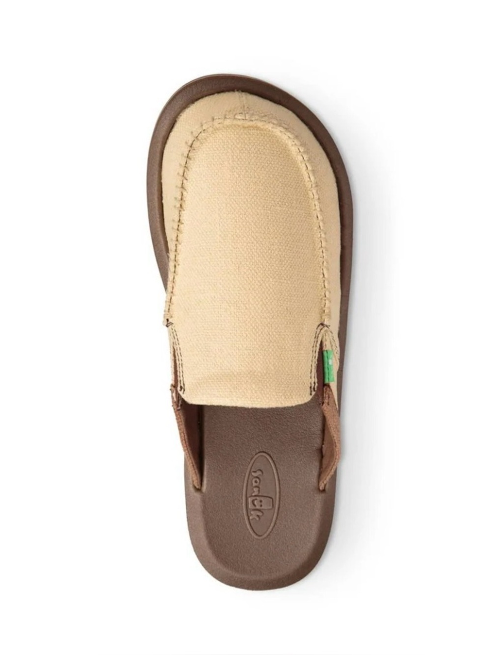 Sanuk Beige Canvas Slip-On Loafers Sz12